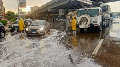 رفع حالة الطوائ بسبب سقوط الأمطار على بعض مناطق القاهرة