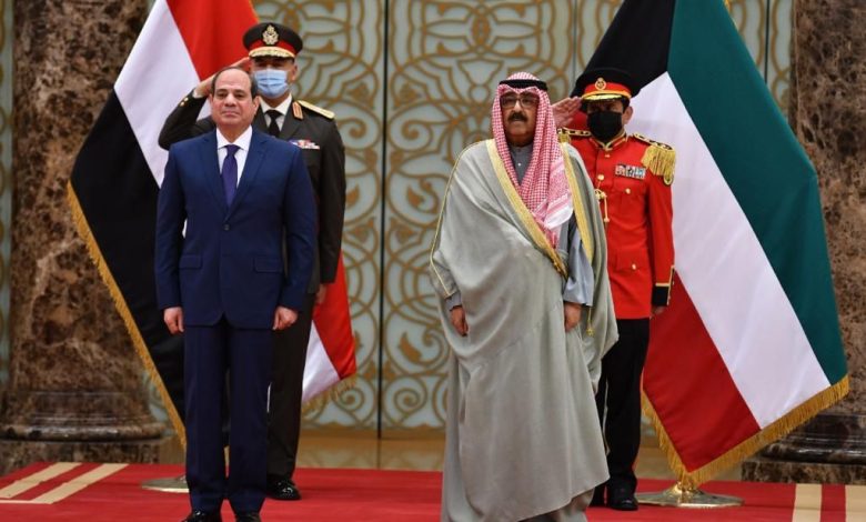 لقاء الرئيس عبد الفتاح السيسي مع ولى عهد الكويت