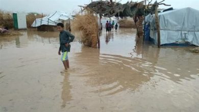 اليونسيف:-نزوح-1753-أسرة-جراء-الفيضانات-باليمن