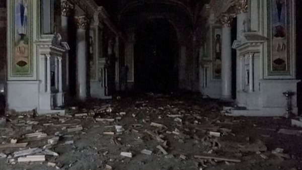 بالفيديو.-دمار-أقدم-كاتدرائية-في-أوديسا-بعد-قصف-صاروخي