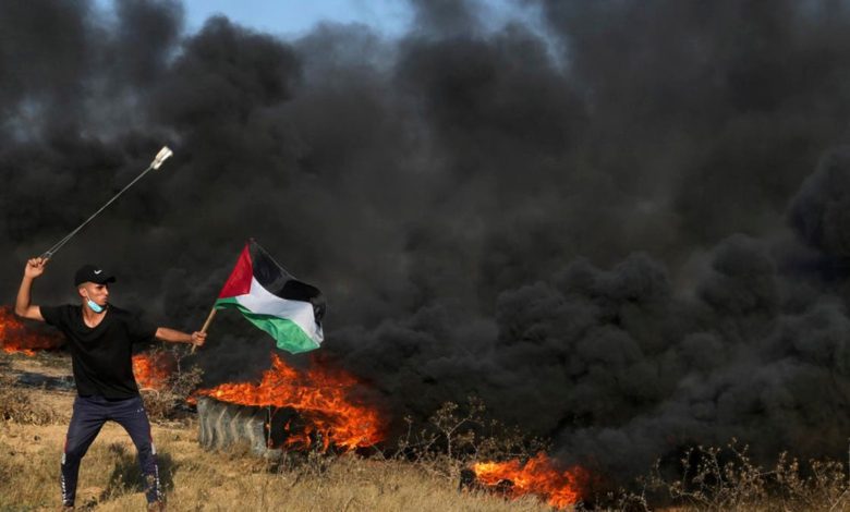 إسرائيل-تقصف-غزة-بعد-إطلاق-بالونات-حارقة-من-القطاع
