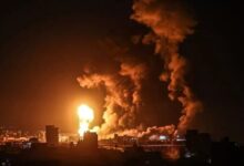 انفجارات-ضخمة-تهز-حي-الرمال-في-مدينة-غزة