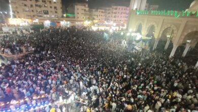 بالصور.-الآلاف-يحتشدون-بالساحة-الأحمدية-في-الليلة-الختامية-لمولد-البدوي-بطنطا