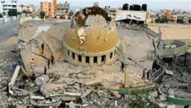 تدمير-4-مساجد-في-قصف-إسرائيلي-لمنطقة-جباليا-شمال-غزة